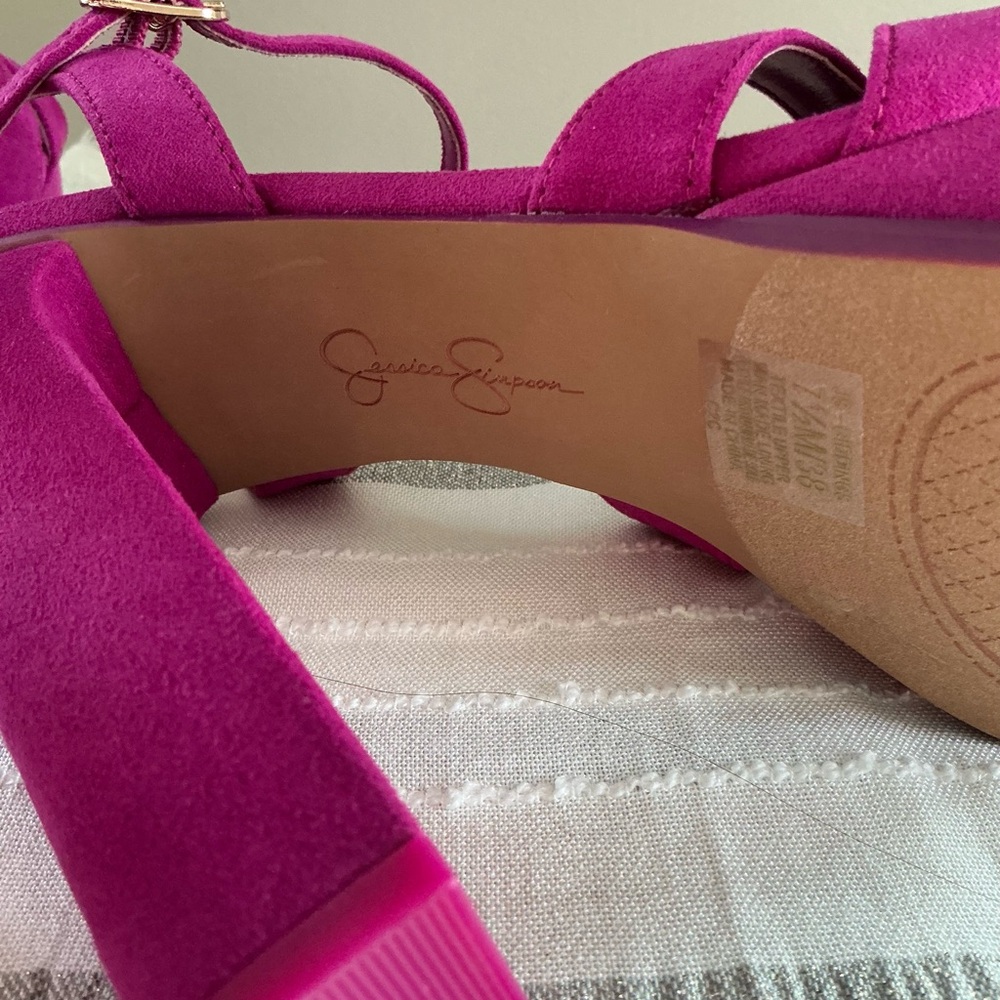 JESSICA SIMPSON Berry Blast Women's Giddings Sandal with Heel - Picture 4 of 15